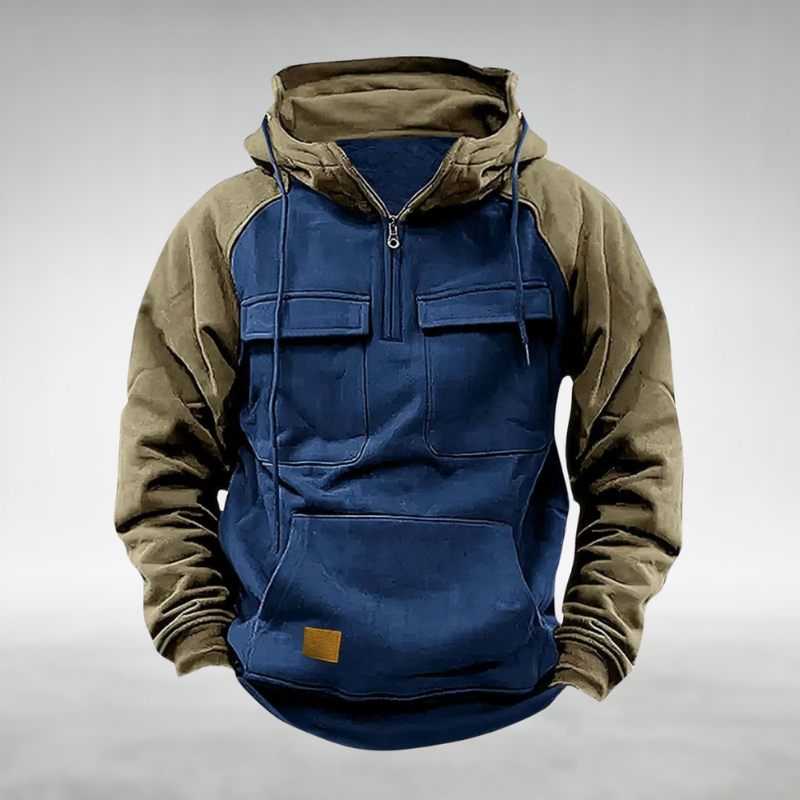 Rugged Hooded Winter Sweatshirt
