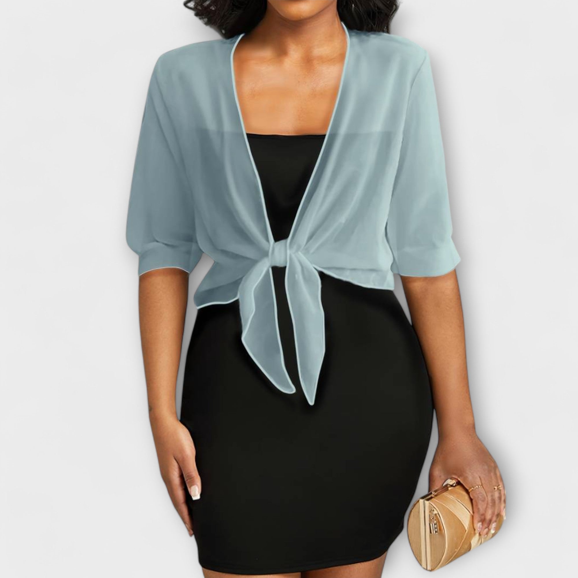 Elegant Sheer Wrap Top