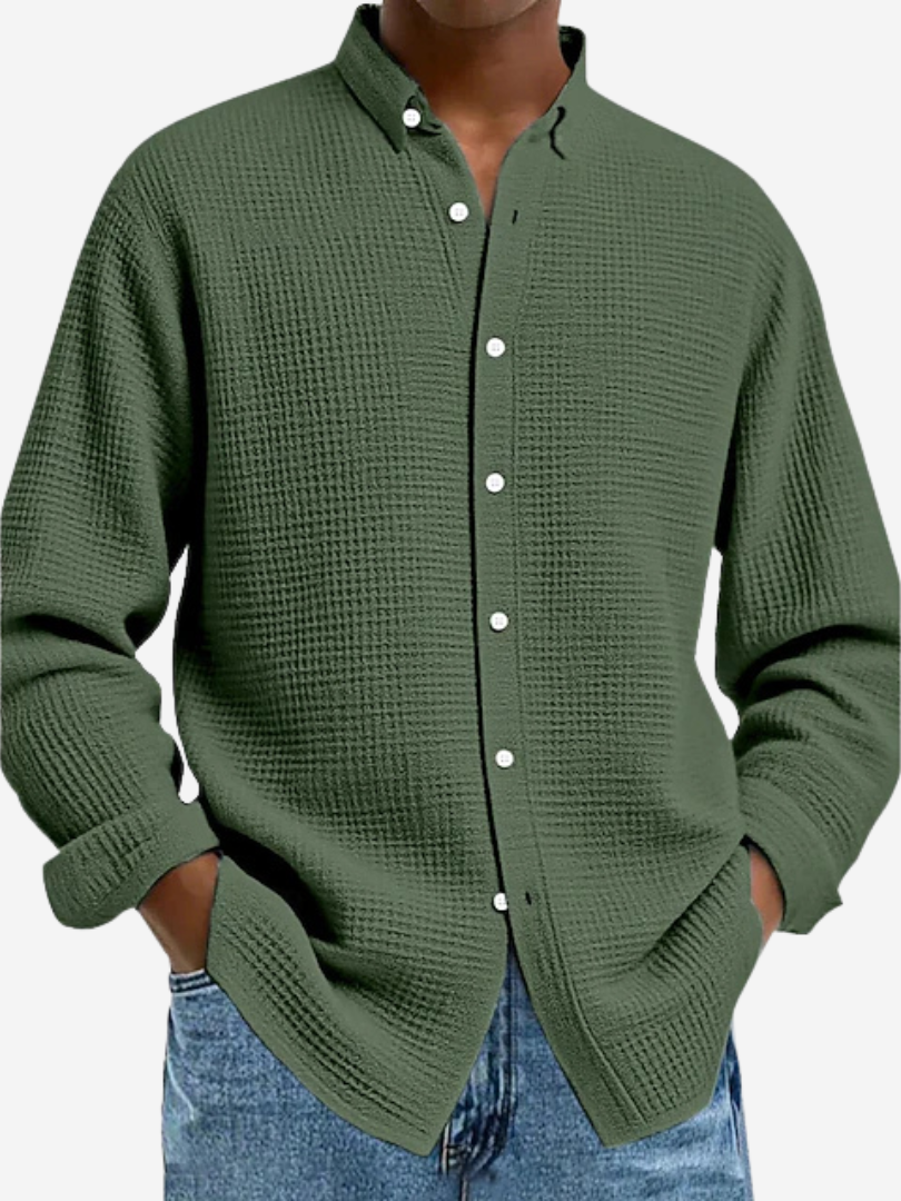 Refined Textured Dress Shirt