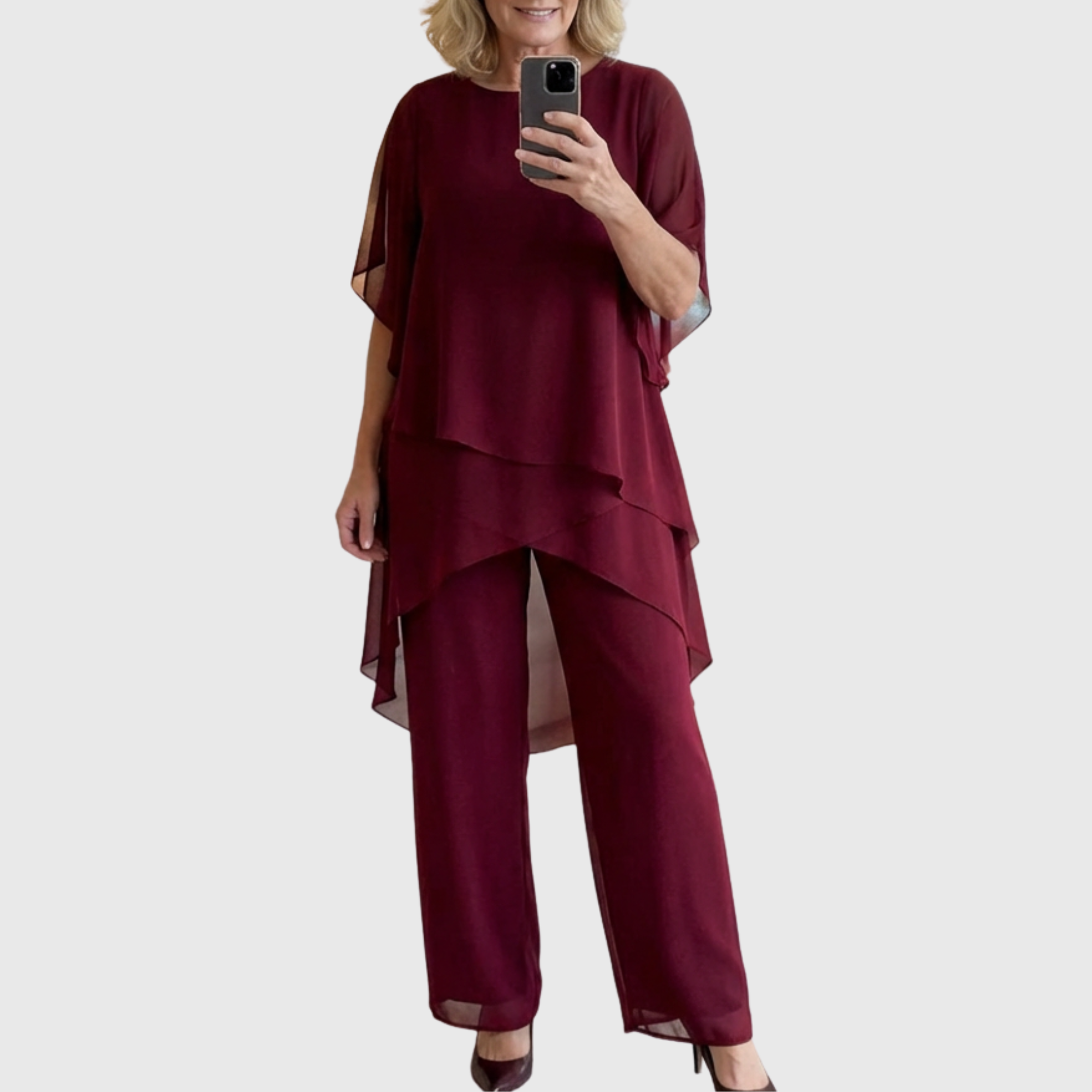 Draped Two-Piece Set