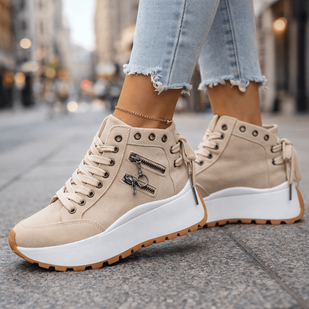 Charm Zip Sneakers