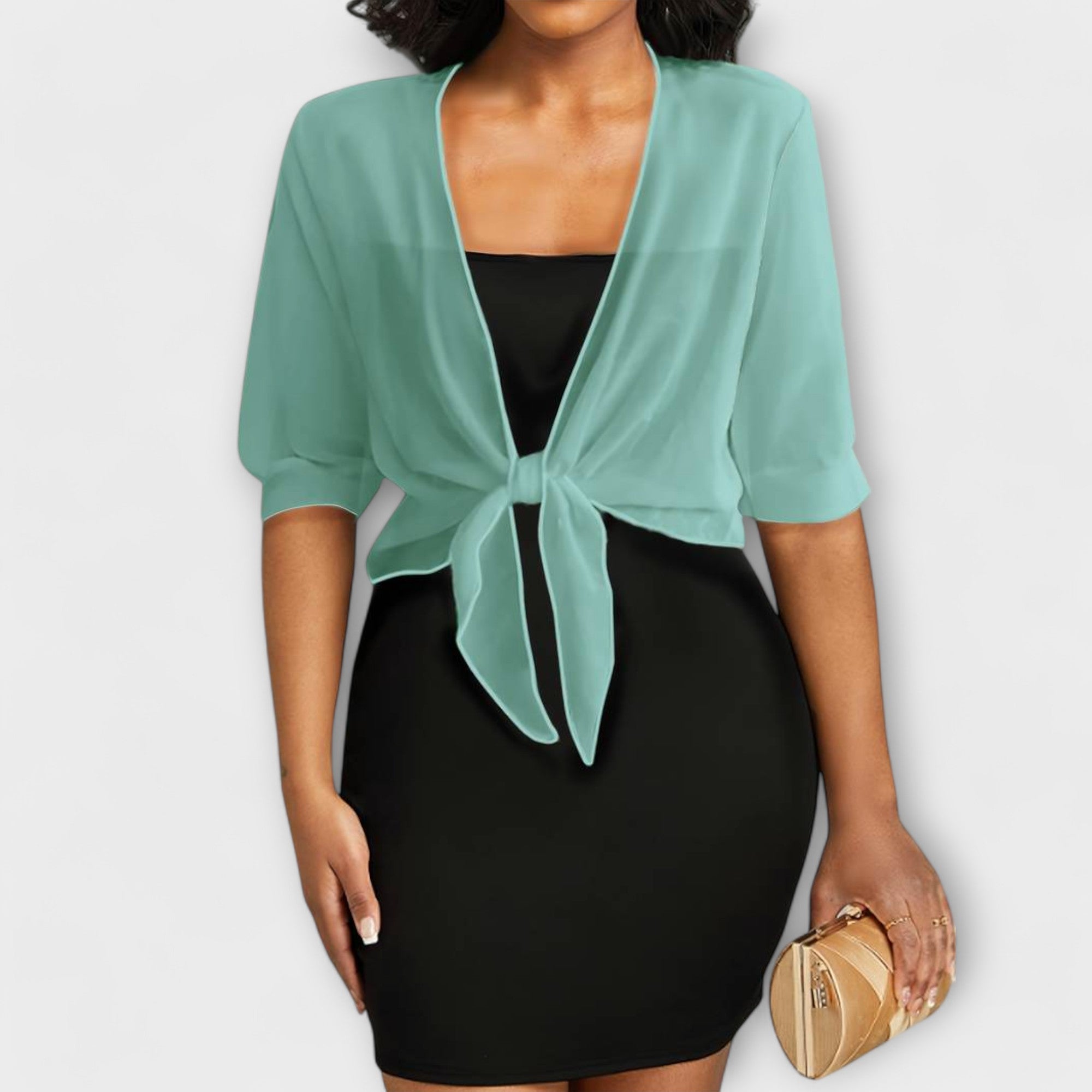Elegant Sheer Wrap Top