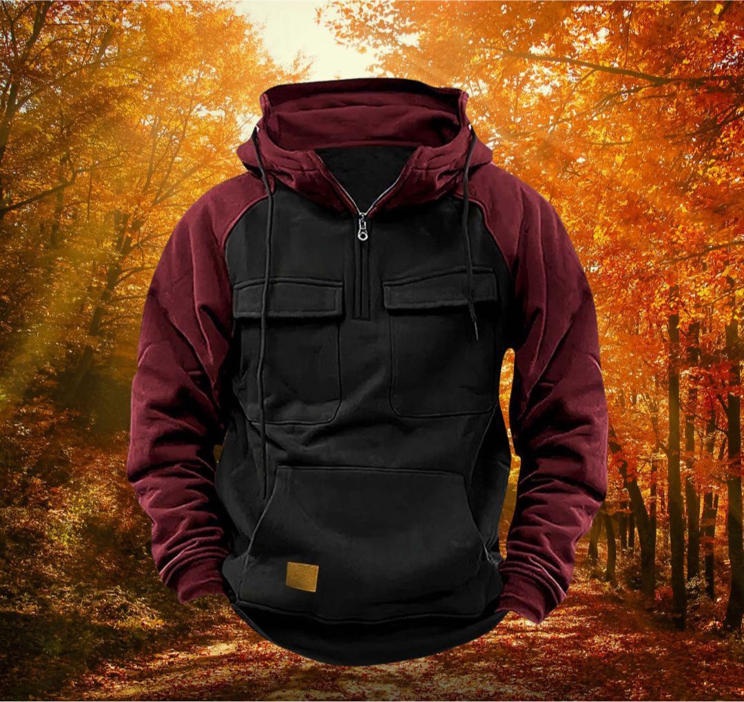 Rugged Hooded Winter Sweatshirt