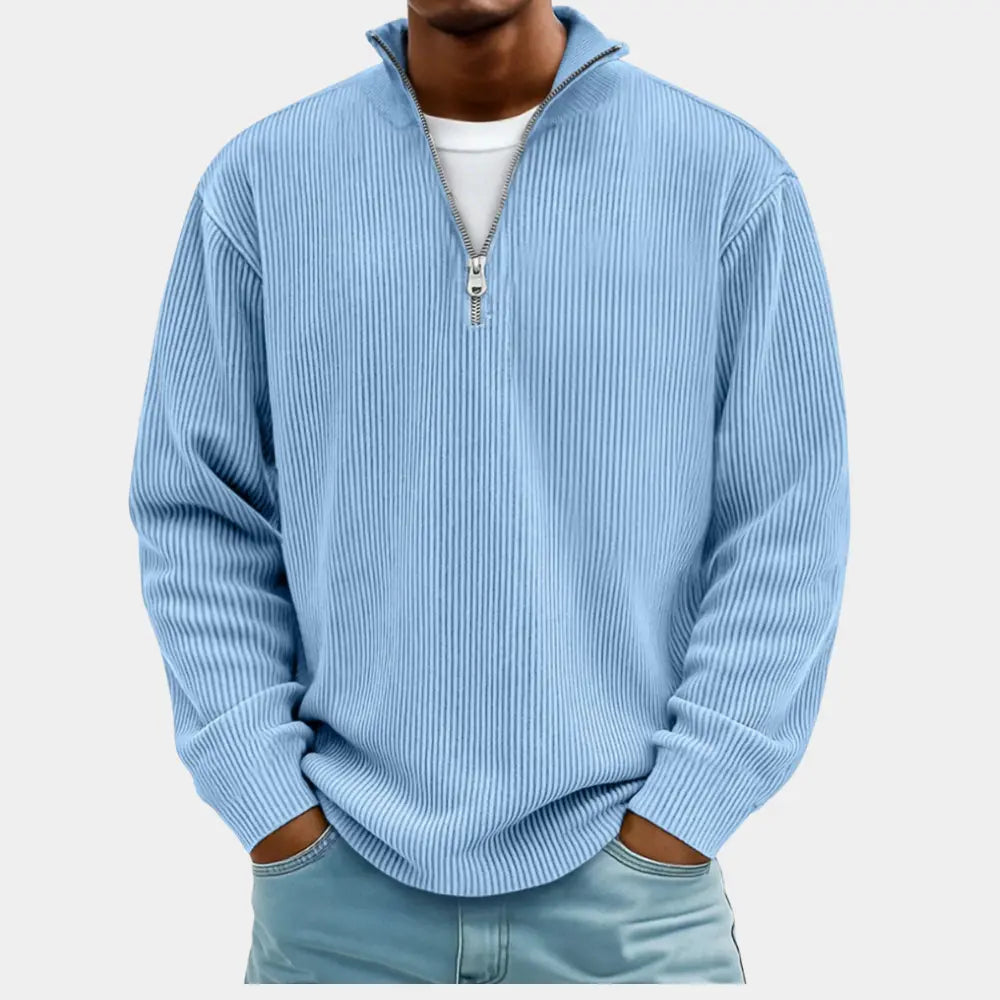 Modern Half-Zip Knit Sweater