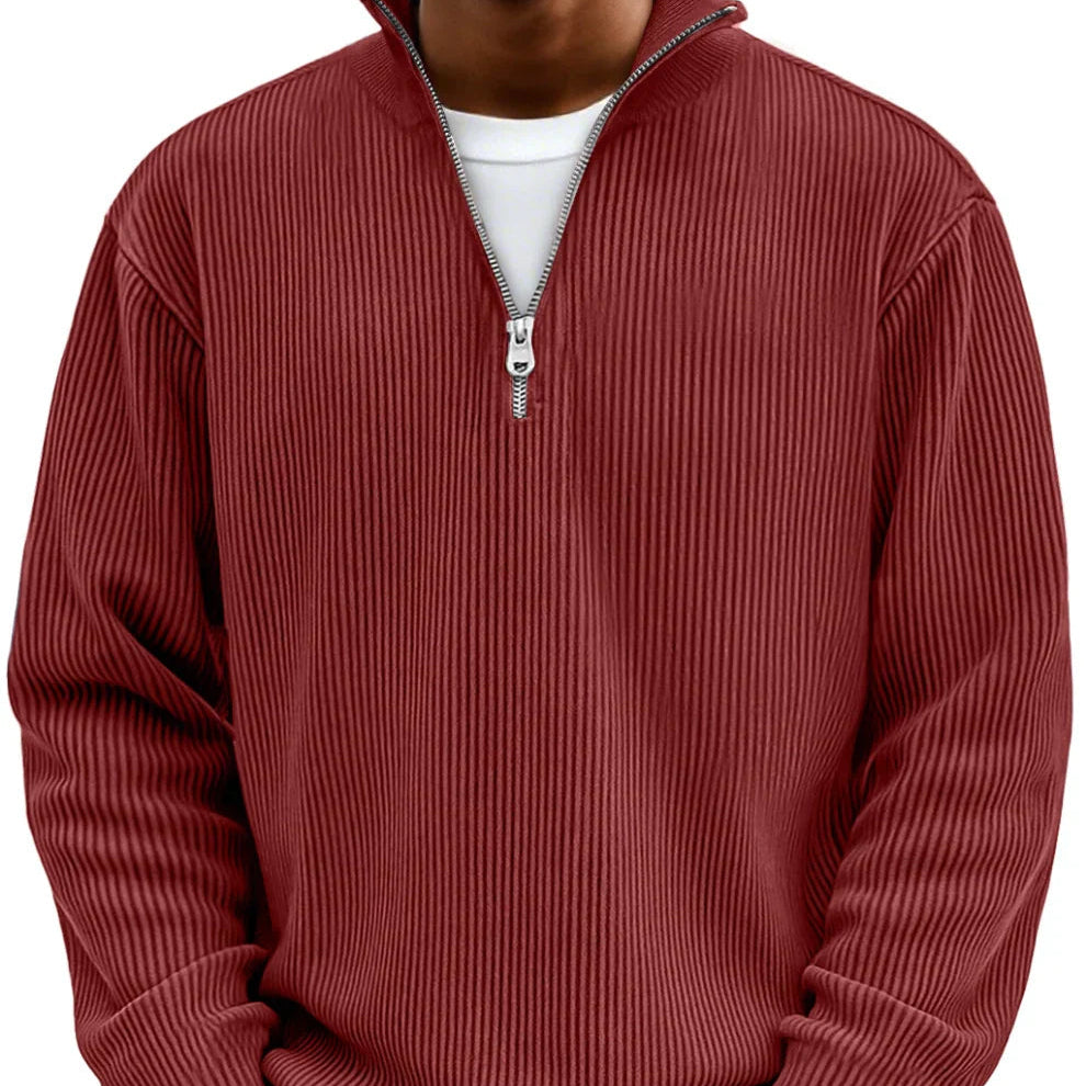 Textured Zip Knit