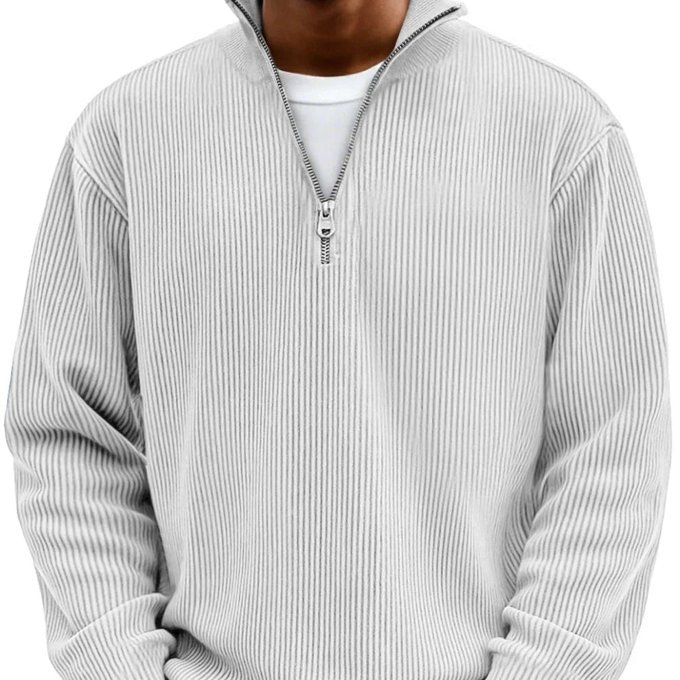 Modern Half-Zip Knit Sweater