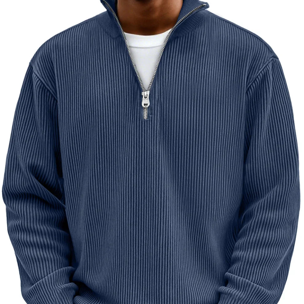 Modern Half-Zip Knit Sweater