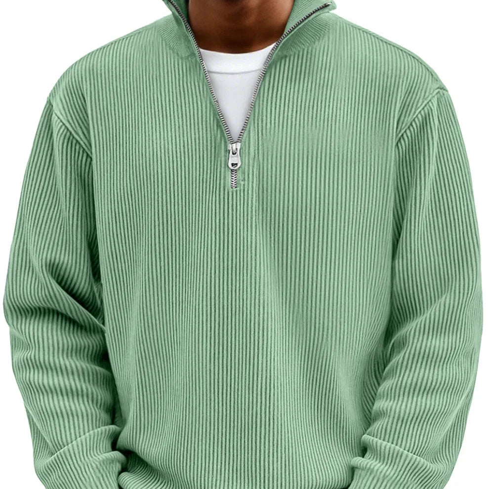 Textured Zip Knit
