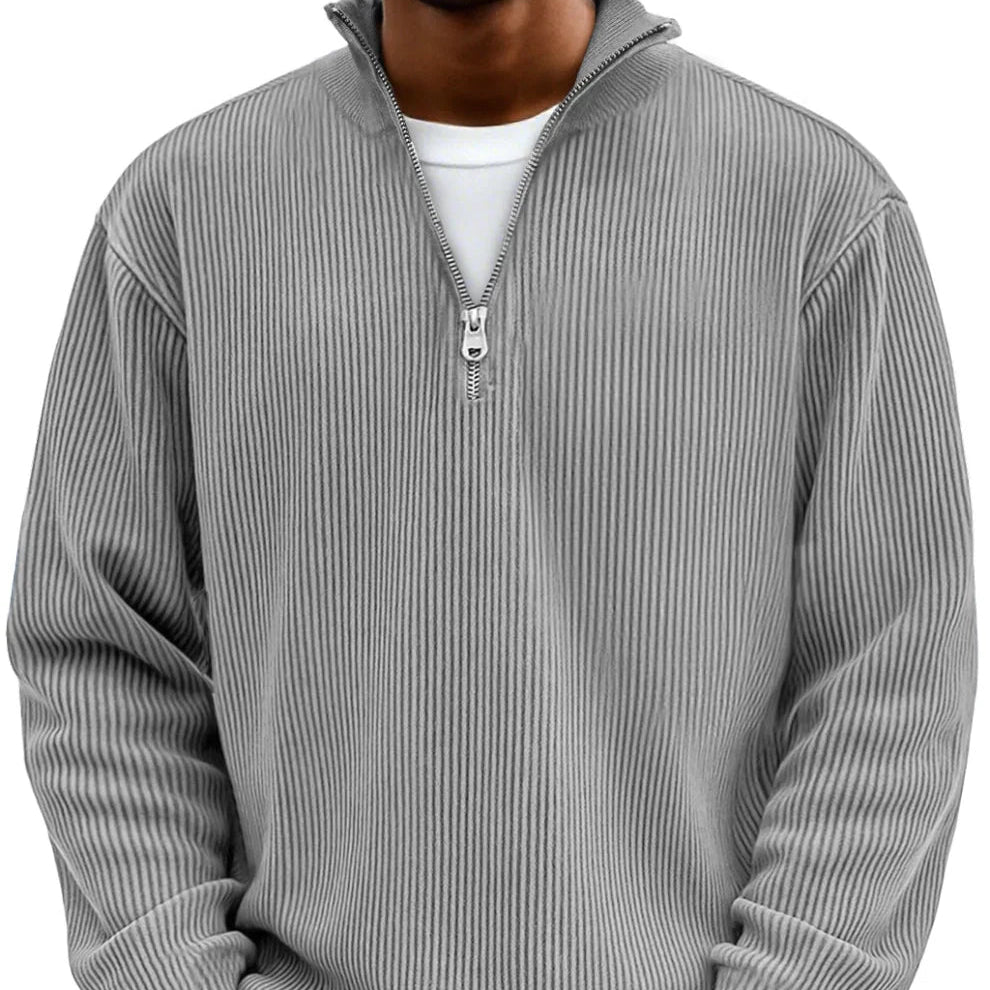 Modern Half-Zip Knit Sweater