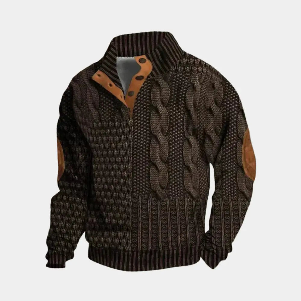 Vintage Pattern Knit Sweater