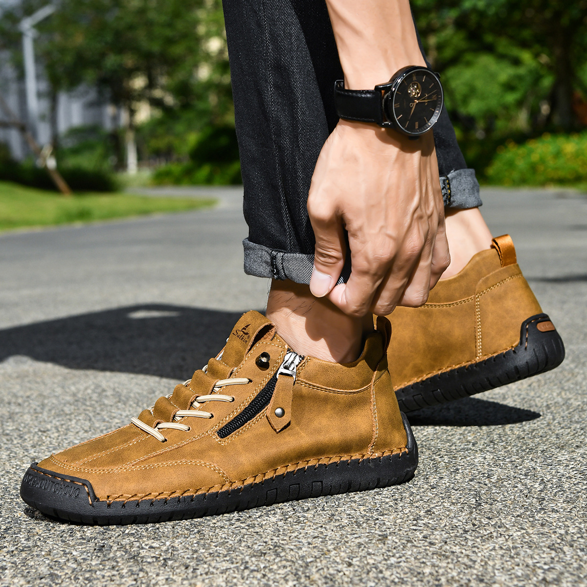 Nubuck Comfort Ankle Shoes