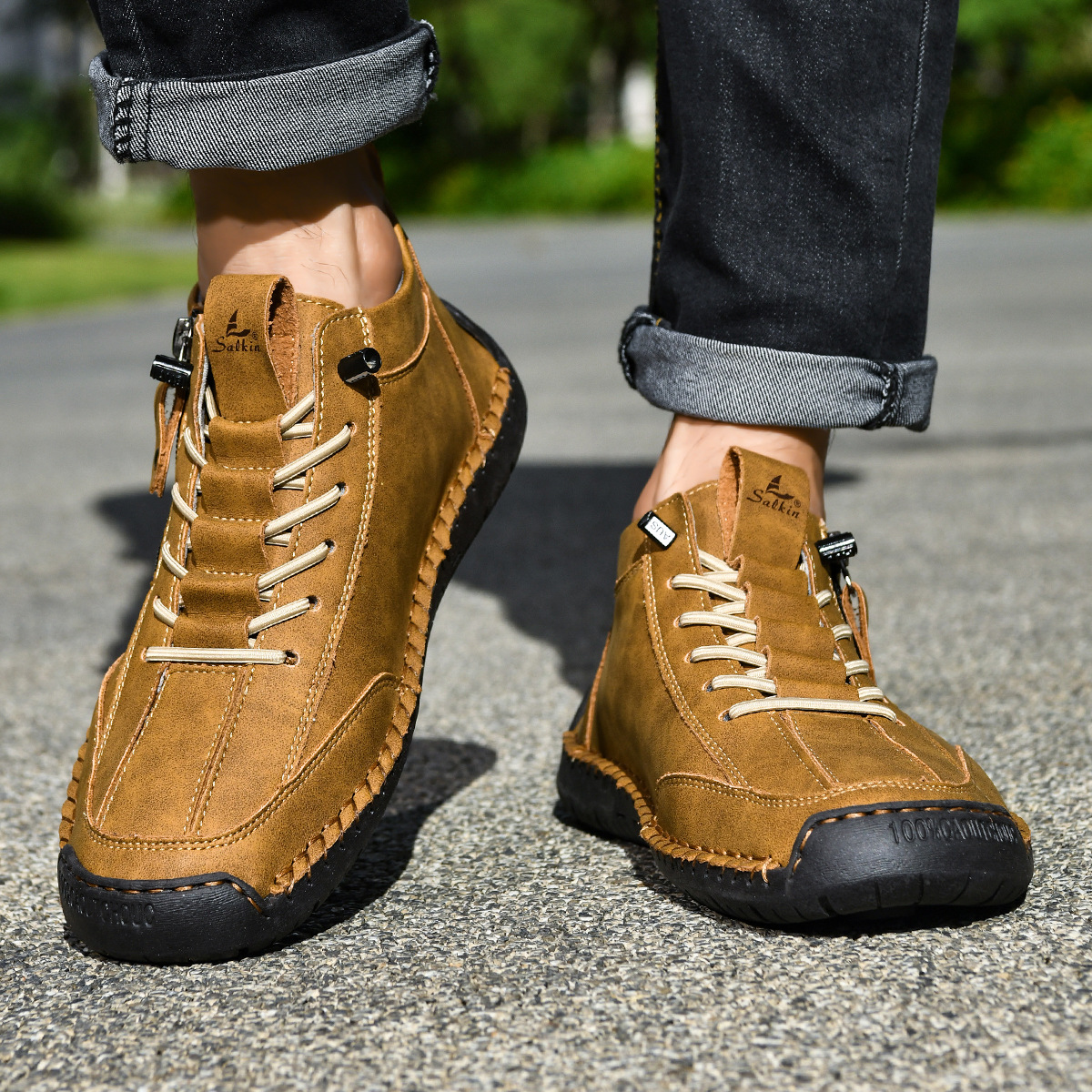 Nubuck Comfort Ankle Shoes