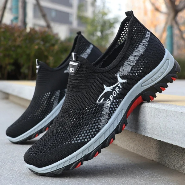 Lightweight Knit Slip-On Sneakers