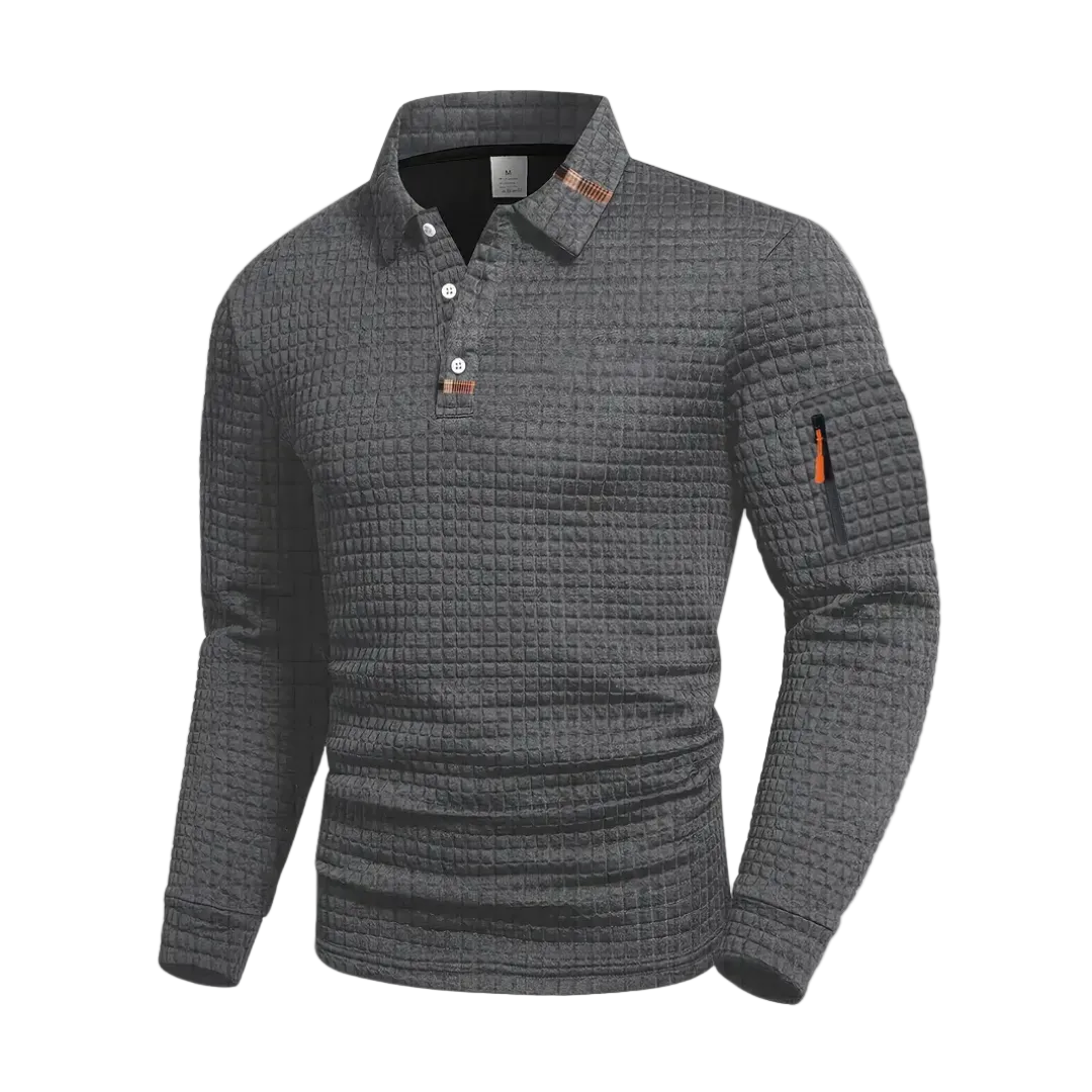 Modern Long-Sleeve Polo