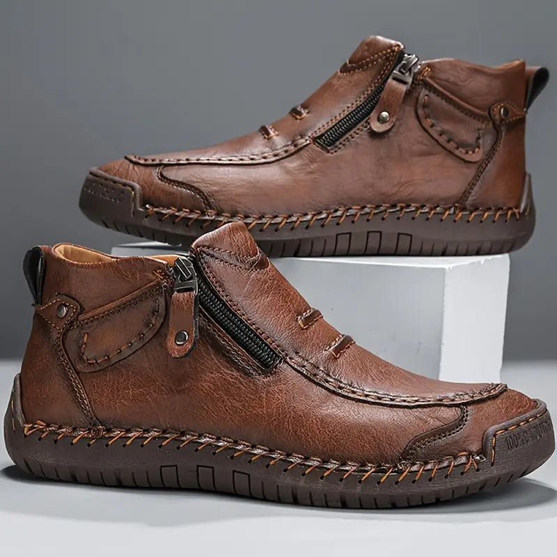 Zip-Up Comfort Casual Boots