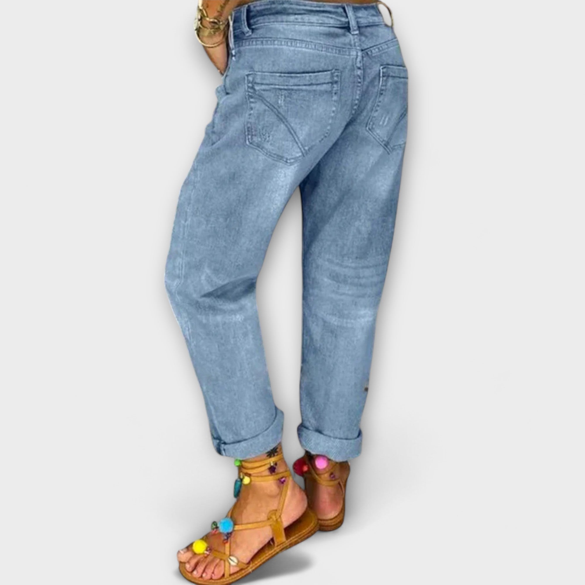 Vintage Button-Fly Denim Jeans