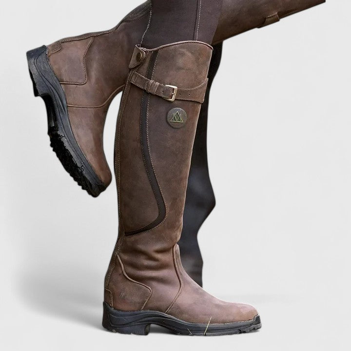 Classic Buckle Comfort Riding Boots