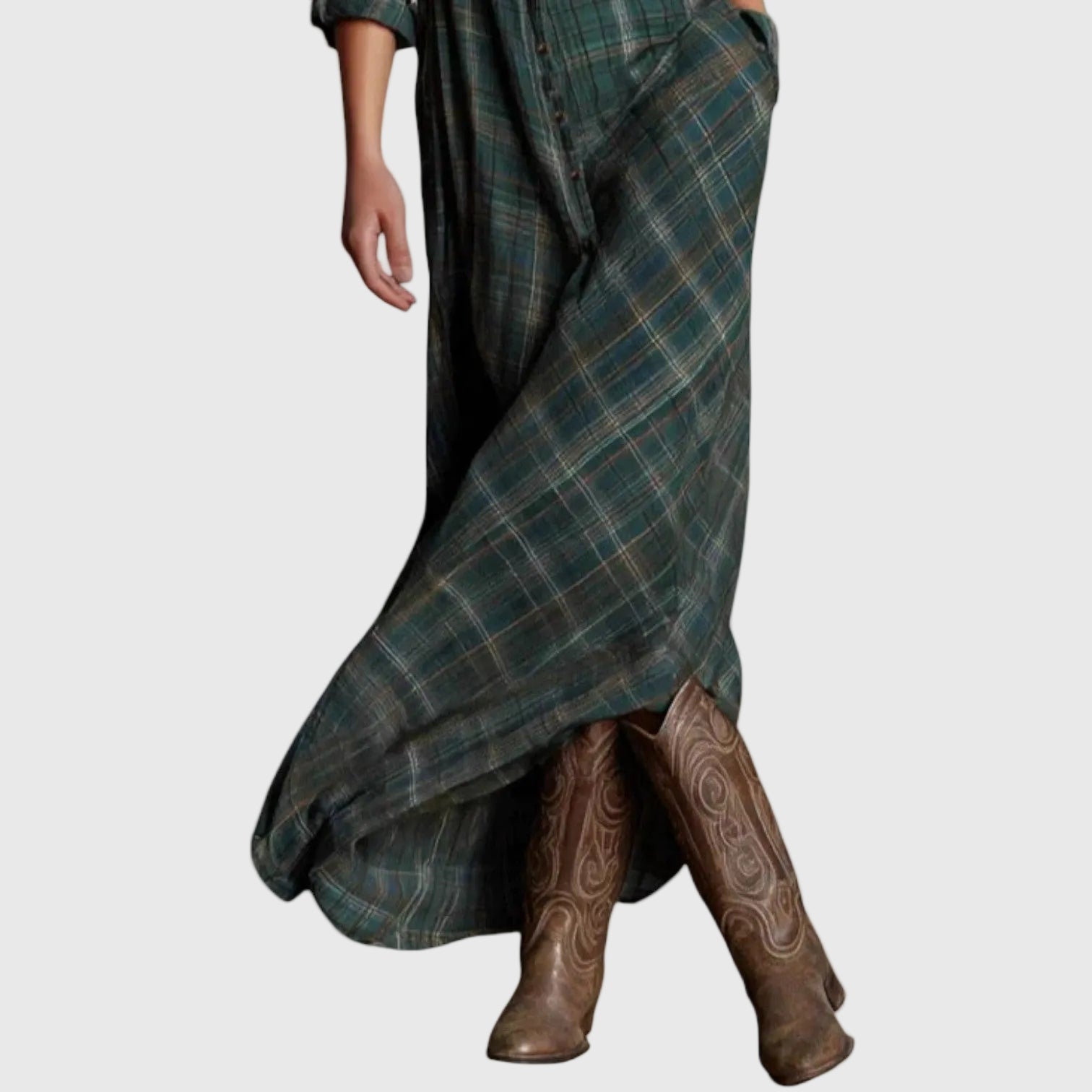 Classic Check Flow Dress