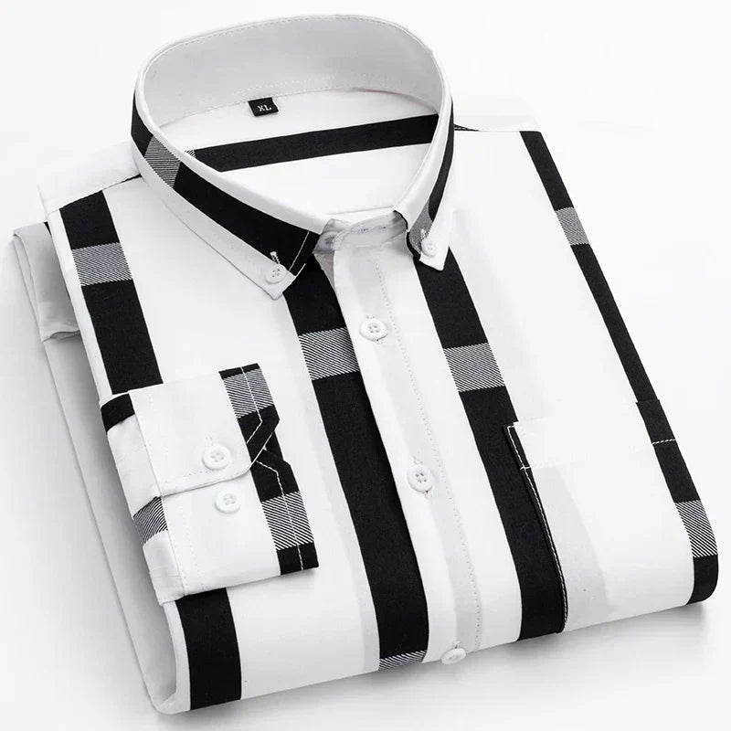 Bold Stripe Cotton Shirt