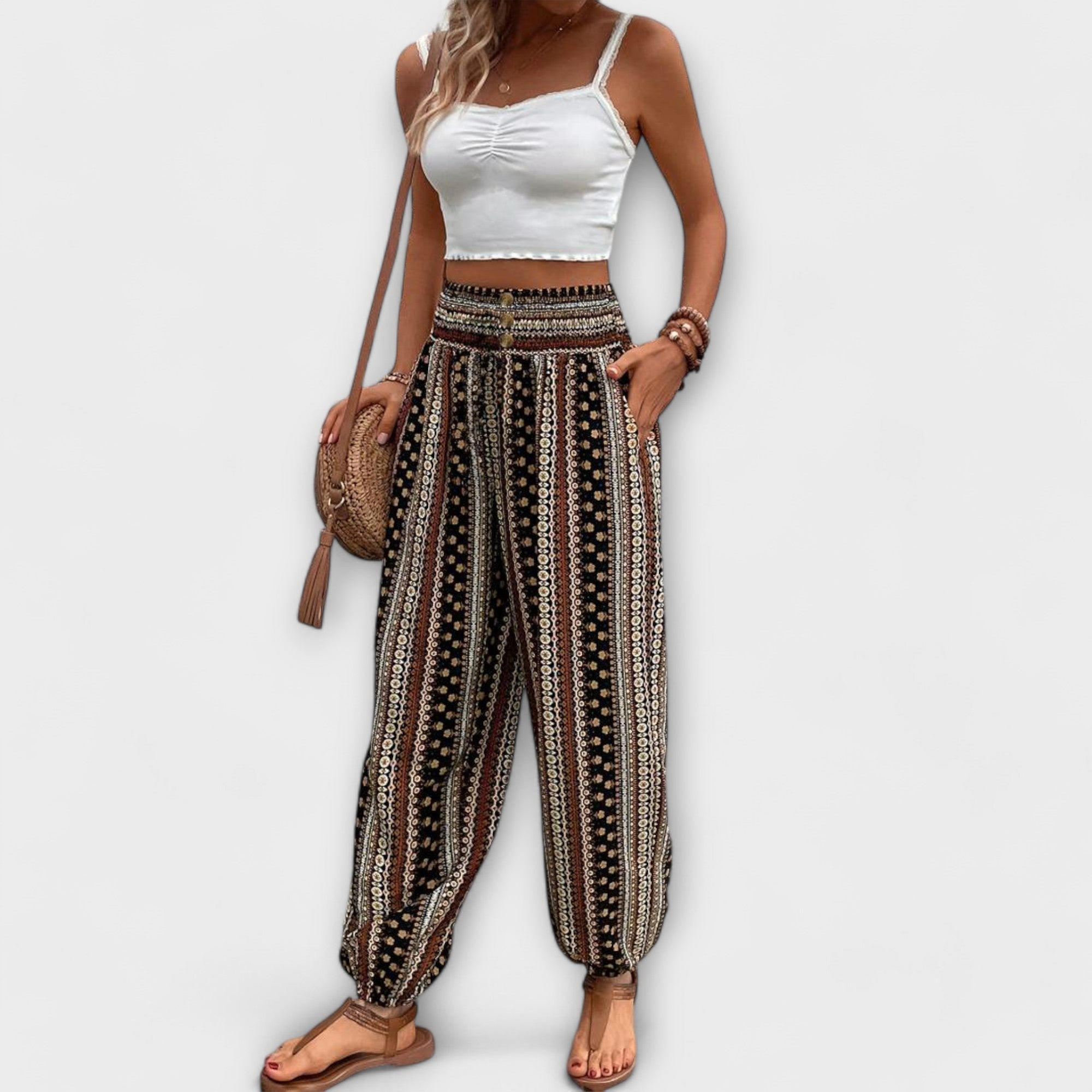 Boho Tribal Print Pants