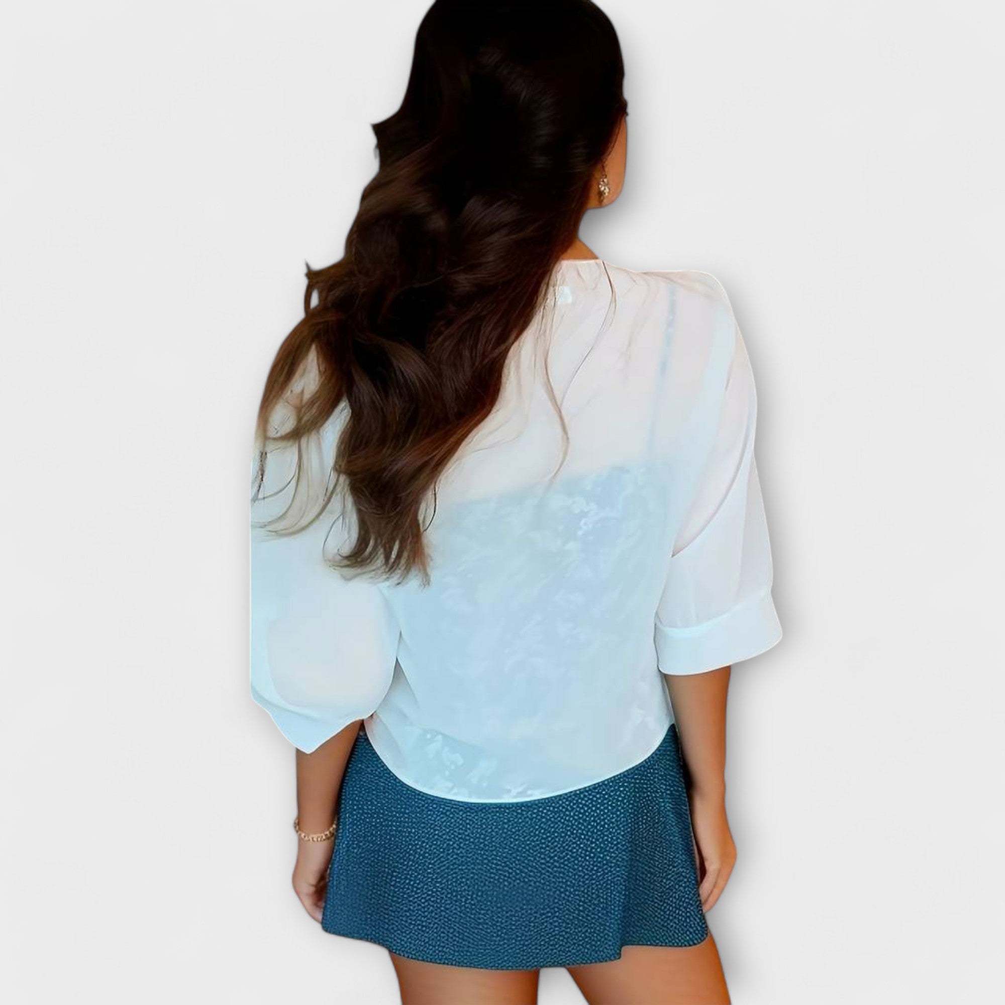 Elegant Sheer Wrap Top