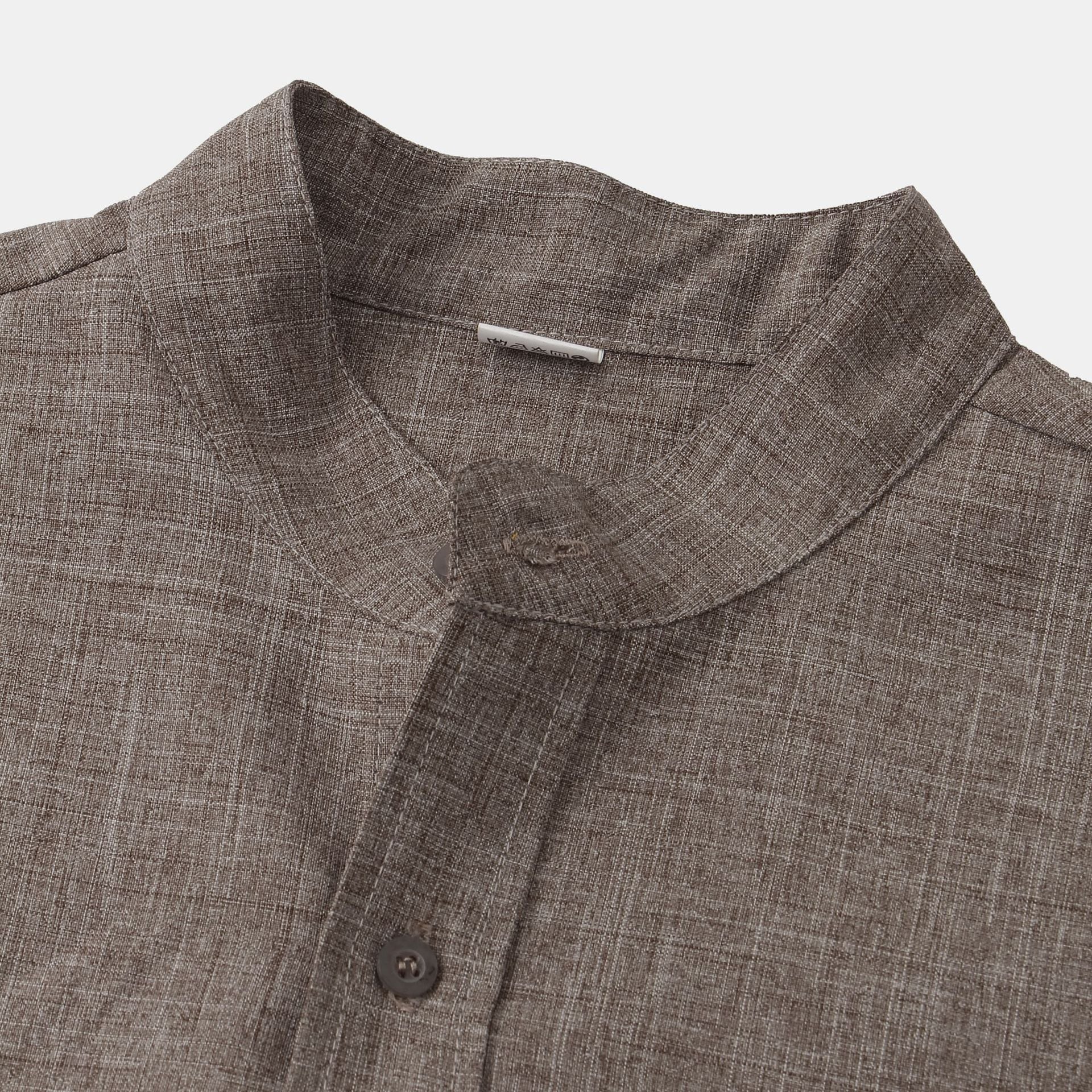 Solid Cotton Shirt with Buttons