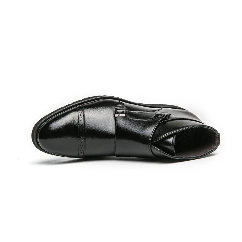Double Monk-Strap Dress Boots