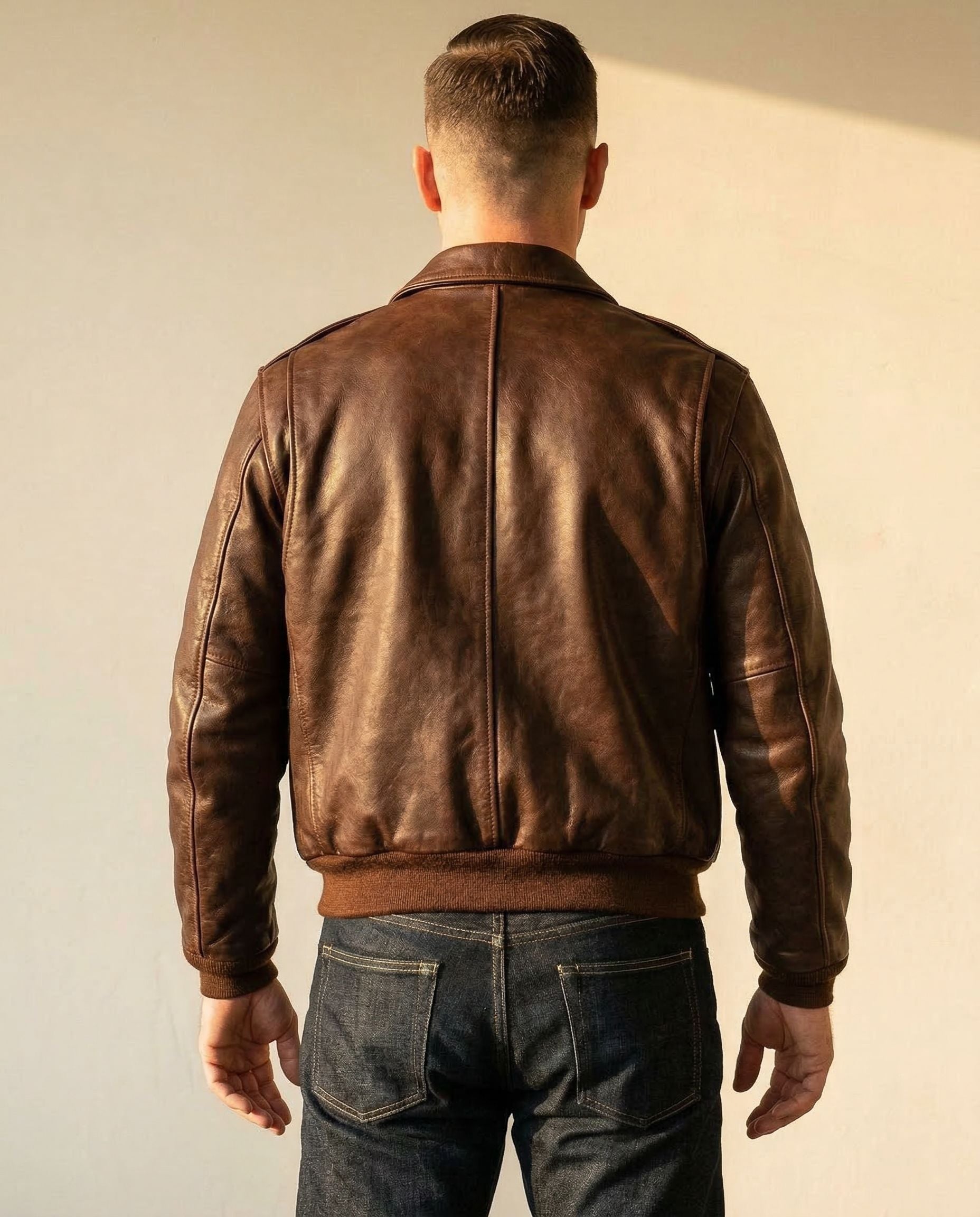 Classic Leather Bomber