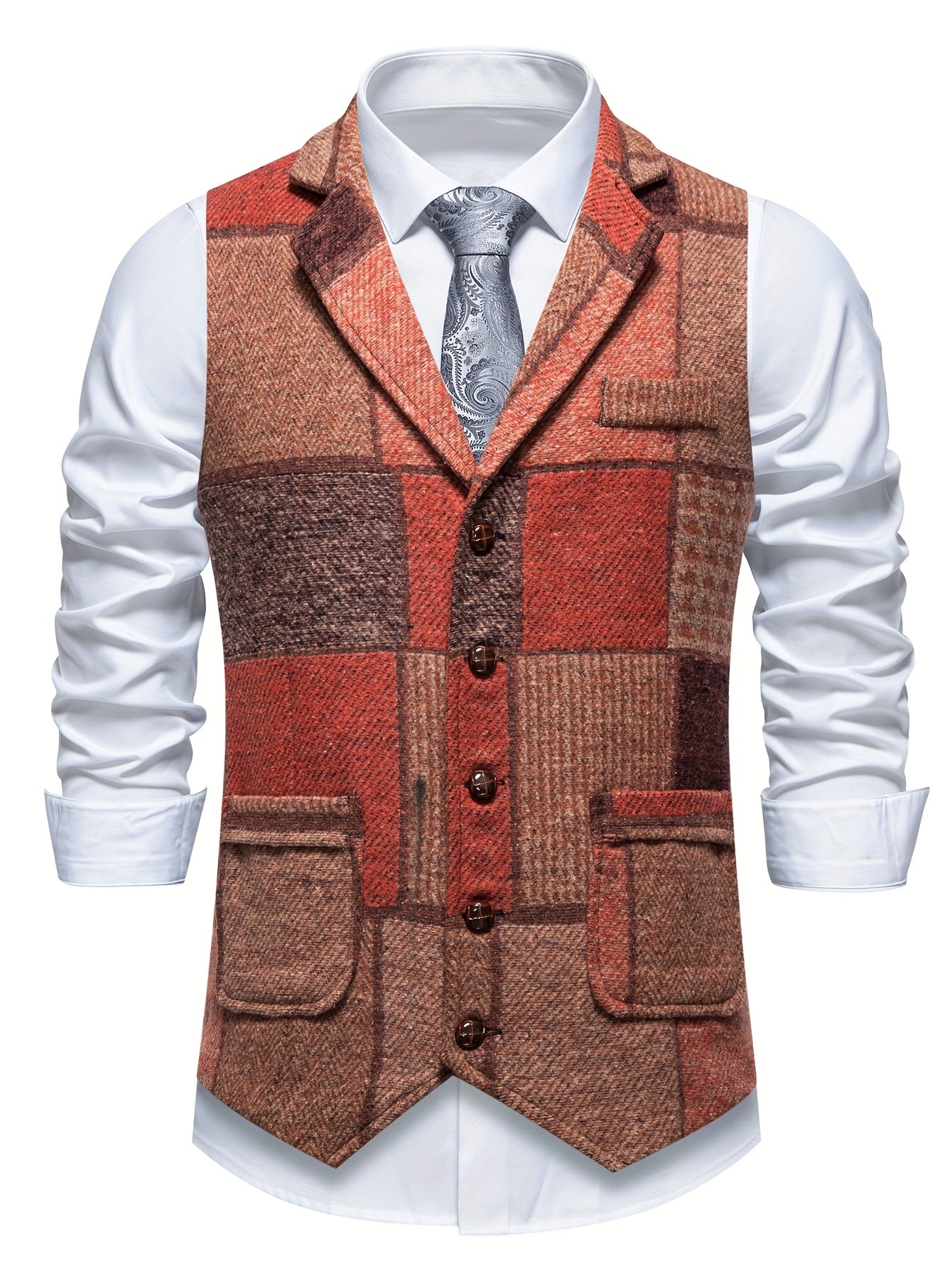 Classic Tweed Tailored Vest