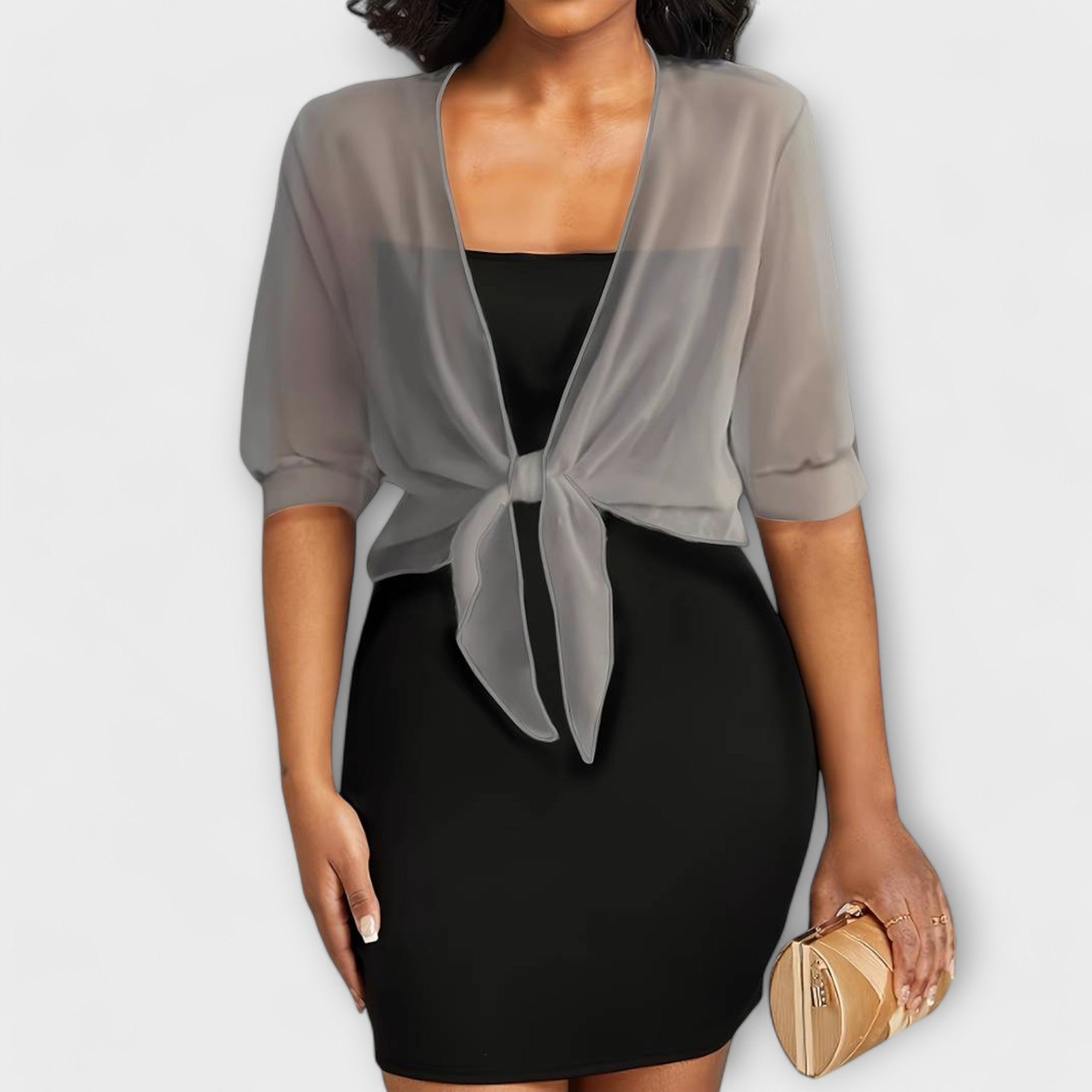 Elegant Sheer Wrap Top