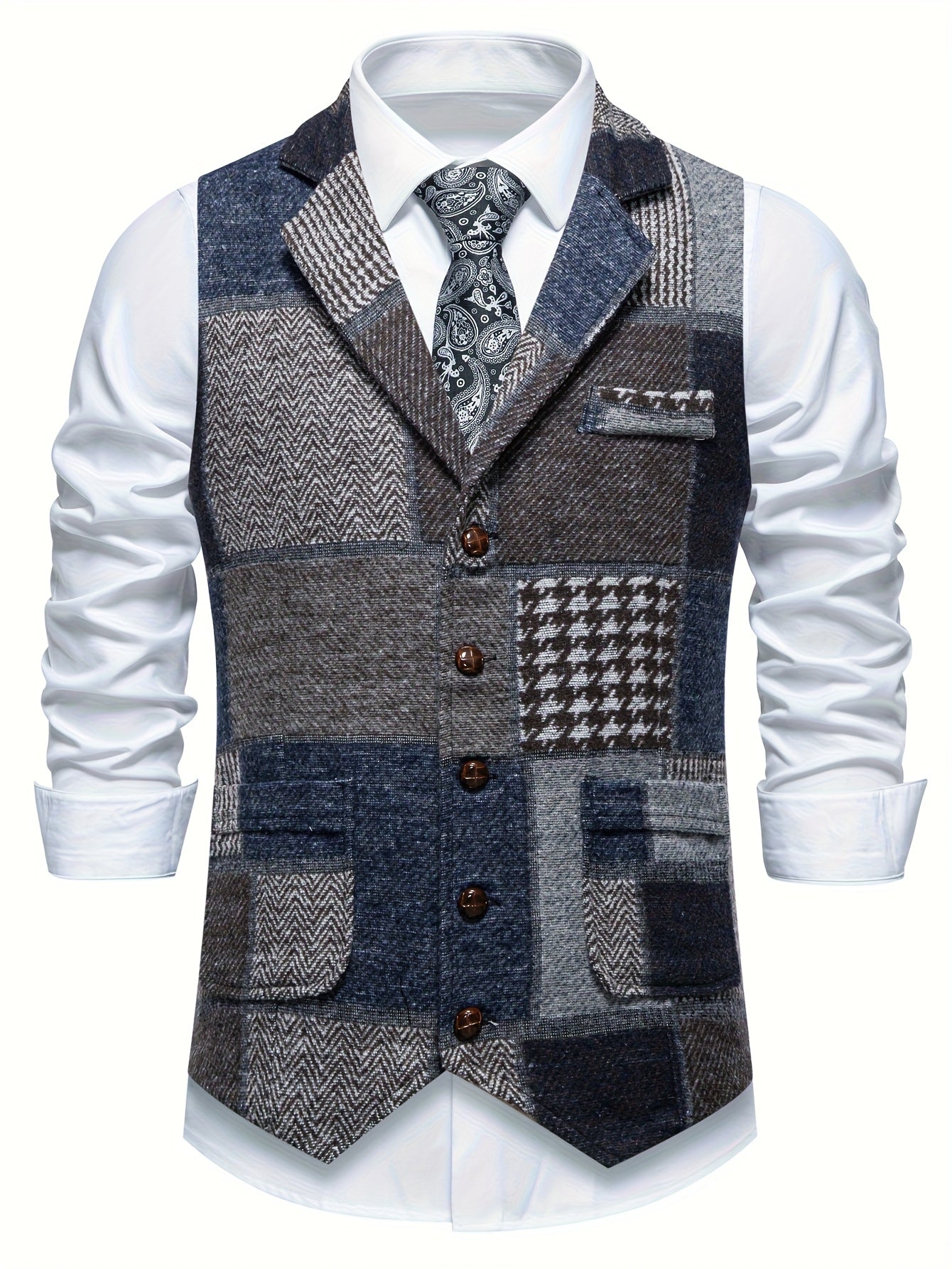 Classic Tweed Tailored Vest