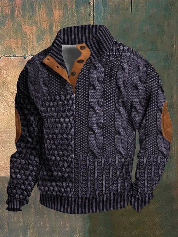 Vintage Pattern Knit Sweater