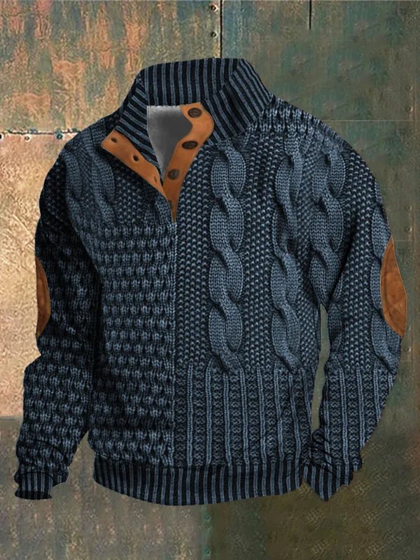 Vintage Pattern Knit Sweater