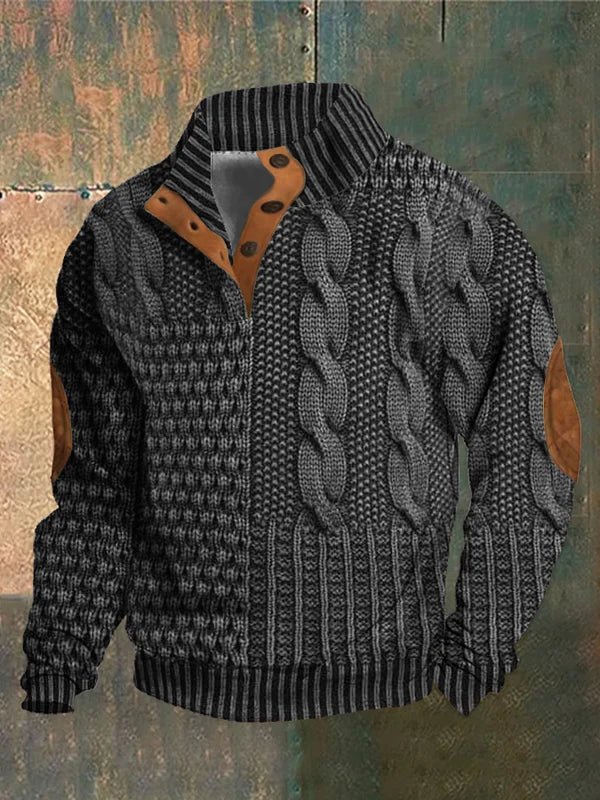 Vintage Pattern Knit Sweater