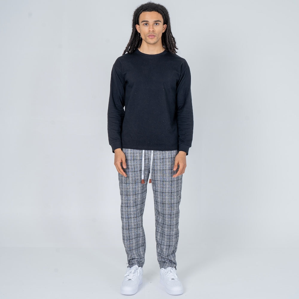 Relaxed Plaid Street Pants