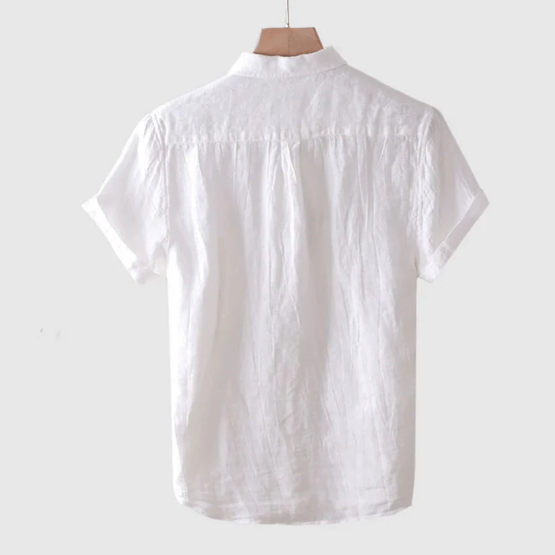 Elegant Short Sleeve Button-Up Shirt
