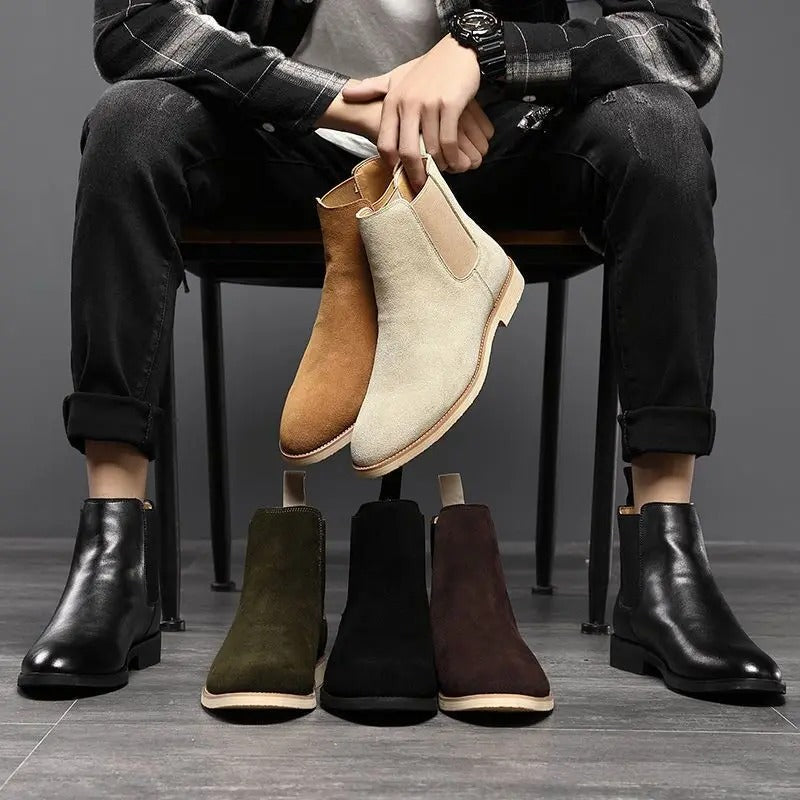 Modern Suede Ankle Boots