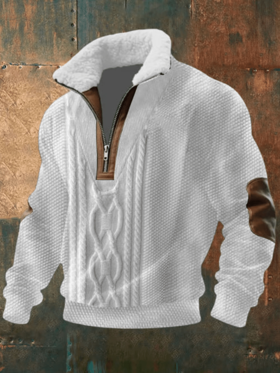 Warm Fleece Collar Sweater