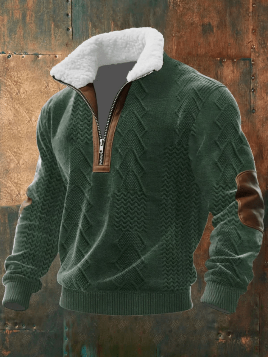 Warm Fleece Collar Sweater