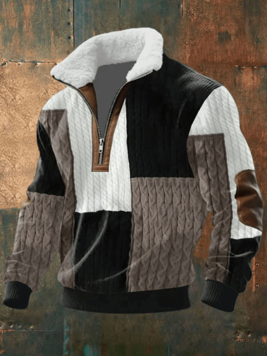 Warm Fleece Collar Sweater