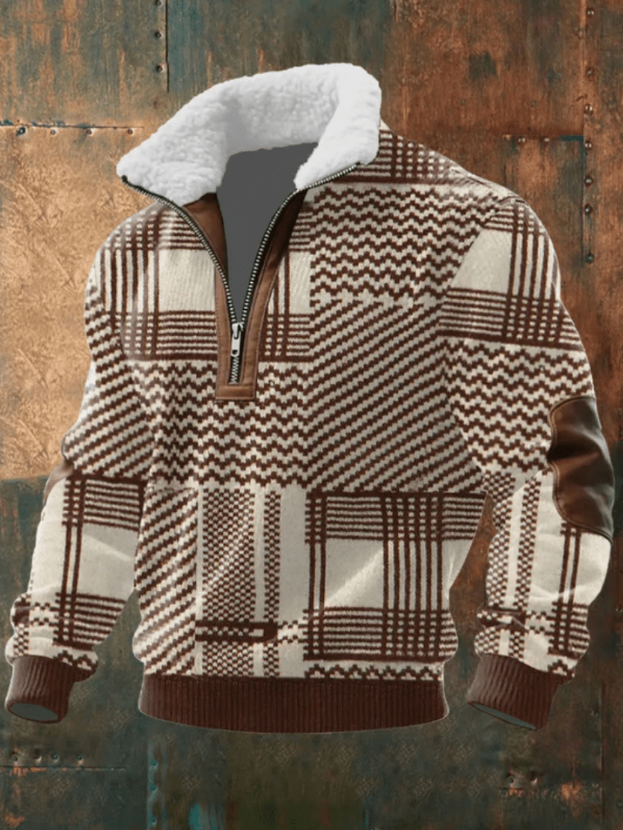 Warm Fleece Collar Sweater