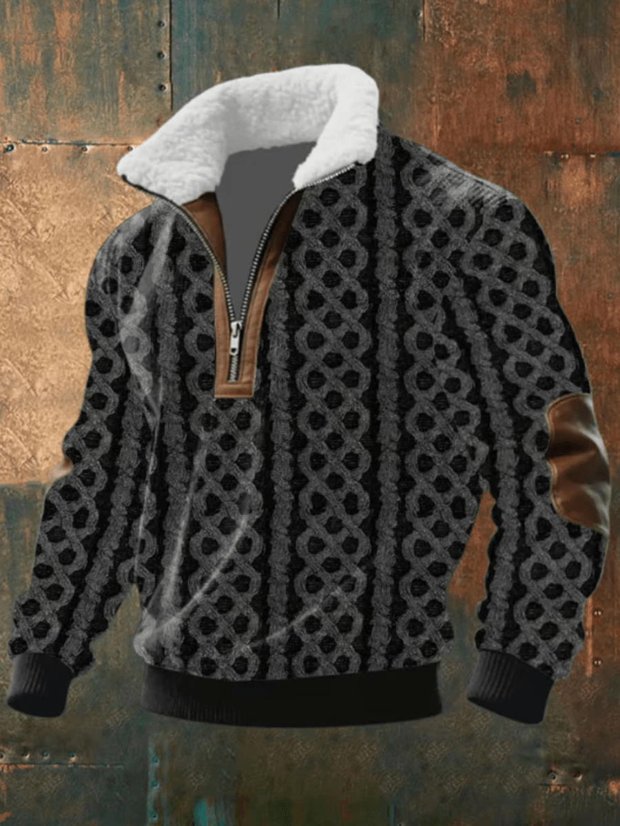 Warm Fleece Collar Sweater