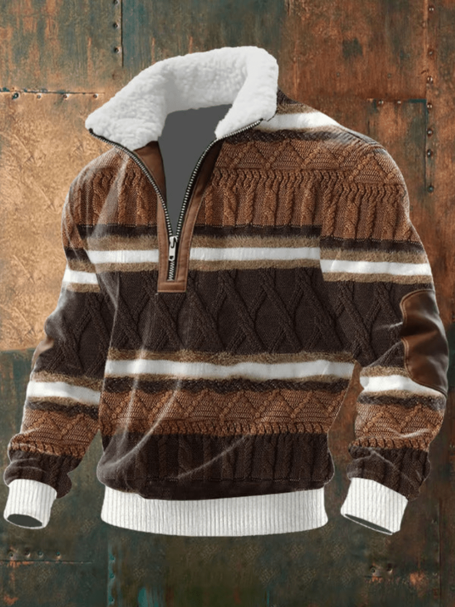 Warm Fleece Collar Sweater