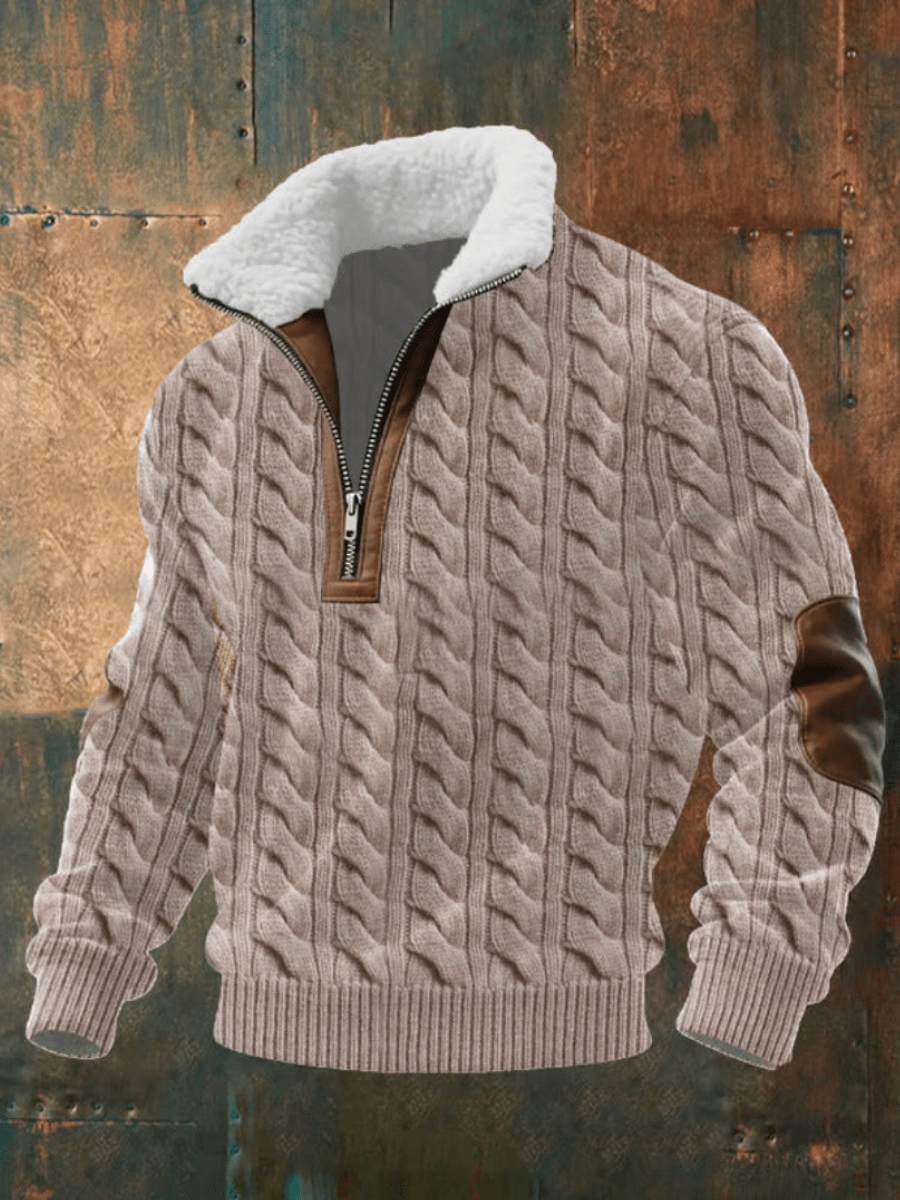 Warm Fleece Collar Sweater