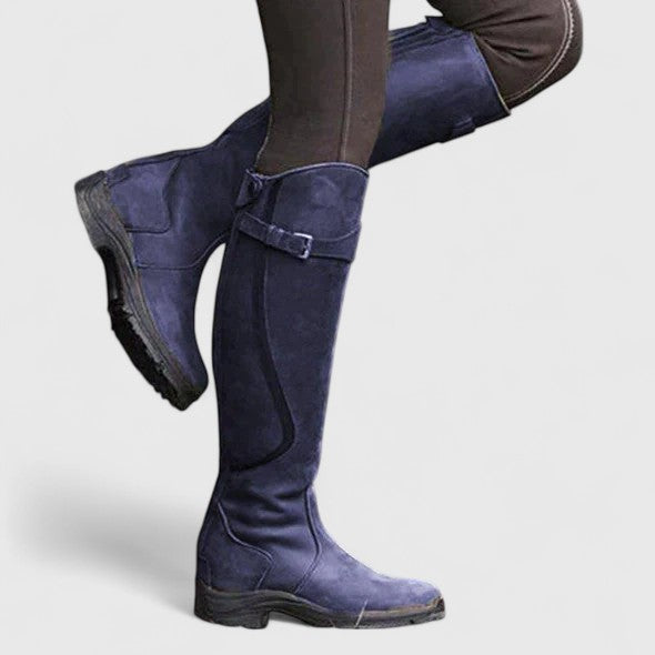 Classic Buckle Comfort Riding Boots